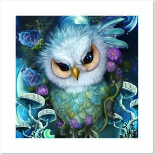 Cute Owl the Birds of the Night Posters and Art